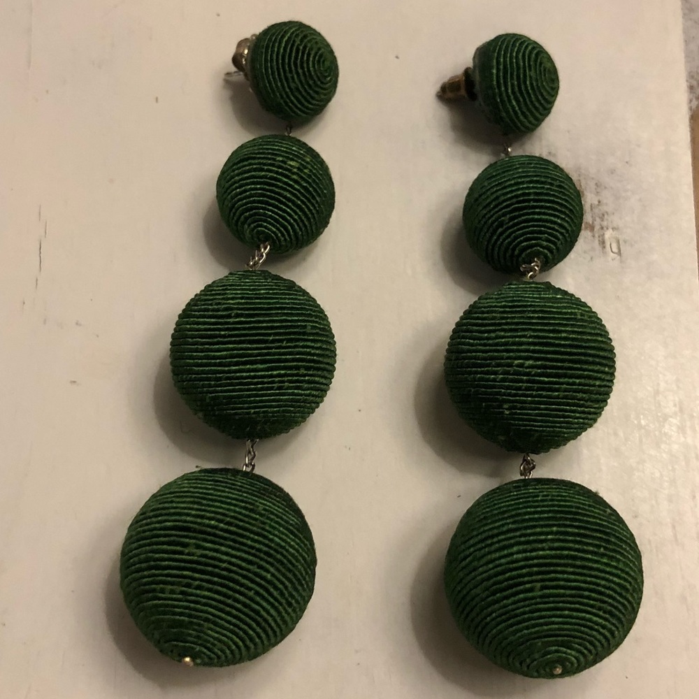 Silk Gum ball Drop Earrings
